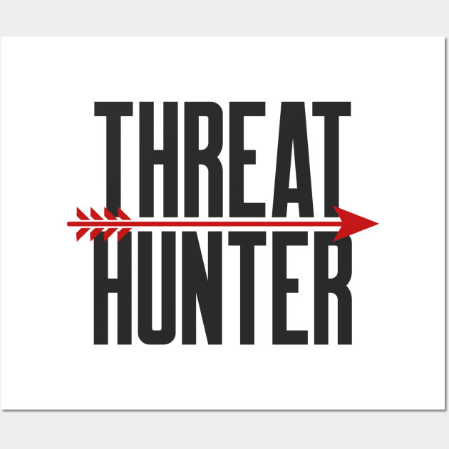 Cybersecurity Threat Hunter Red Arrow Wall Art by FSEstyle